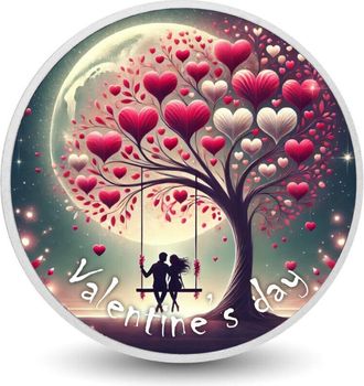 OEM Moneda De Color Moonlit Heartstrings De 1 Oz