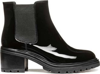 Geox D Damiana Enkellaarzen - Dames - Schoenen - Zwart - Maat: 40 EU Leer