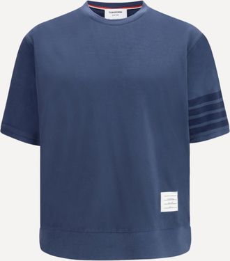 Thom Browne T-shirt 4-Bar in jersey di cotone Man 3