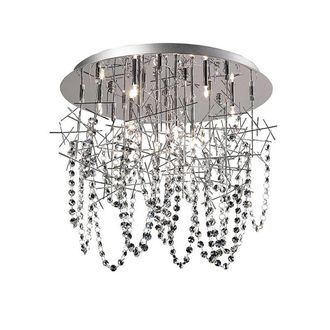 Netlighting Lexi Ceiling 10 Light G4 Polished ChromeCrystal NOT LEDCFL Compatible in Grey