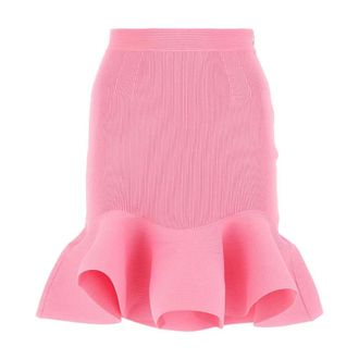 Alexander McQueen Mujer, Faldas, Rosa, Talla: S