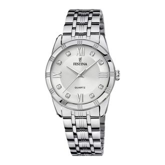 Festina Rond Quartz Horloge - Dames - Horloges - Grijs - ONE Size - Accessoires