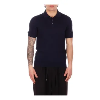 Tagliatore Heren, Tops, Blauw, Maat: M Katoen