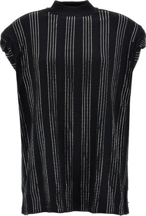 The Attico Laurie Dress - Dames - Korte kleedjes - Zwart - S - Katoen - Kleedjes