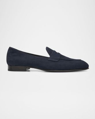 Brioni Men & apos;s Leather Penny Loafers