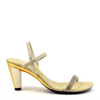 Onex Womens Iced Heel Sandals In Platinum