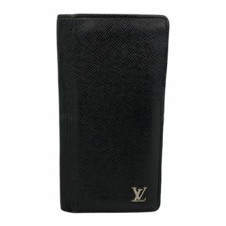 Louis Vuitton Noir Long Wallet (Bi-Fold) (Pre-Owned)