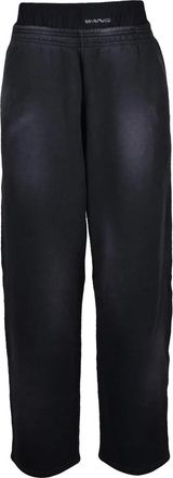 Alexander Wang Relaxed Fit Black Cotton Jumpsuit With Cropped Hem