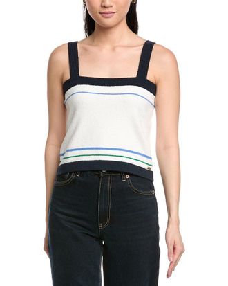 St. John Two Stripe Wool-Blend Tank