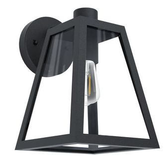 Eglo Mirandola Exterior Wall Light - Black | TJ Hughes