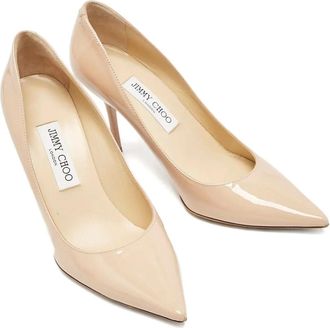 Jimmy Choo London Pumps Romy in pelle con tacco 130mm - Toni neutri