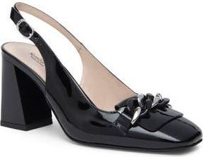 Nero Giardini Slingback Square Toe Pump in Black at Nordstrom Rack, Size 11Us / 41Eu