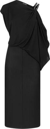 Tom Ford Gedrapeerde Jersey Jurk - Dames - Korte kleedjes - Zwart - S - Kleedjes