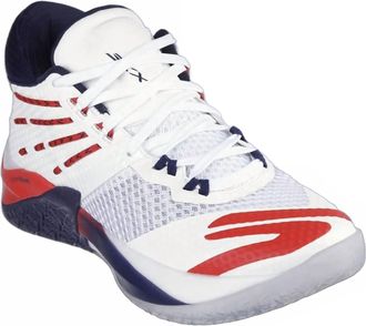 Skechers Mens Skx Reign Sneakers In White/navy/red