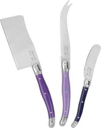 French Home Laguiole Set Of 3 Cheese Knives