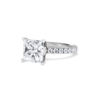 The Diamond Store Katerina 3.45ct Lab Diamond Princess Cut Engagement Ring in Platinum G/VS1