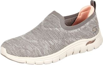 Skechers Womens Arch FIT Vista Sneaker, Taupe, 5.5 UK