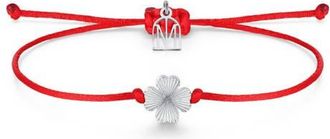Mantra Clover Good Luck bracelet in Silver at Nordstrom