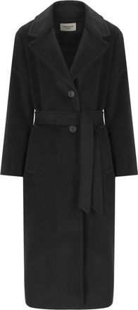 Weekend by Max Mara CAPPOTTO CON CINTURA BRONTE NERO MAX MARA WEEKEND