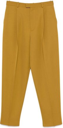 Bottega Veneta Wool Grain-De-Poudre Trousers - Mens - Cotton/Wool