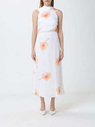 Mar De Margaritas Polka Dot Viscose Midi Dress