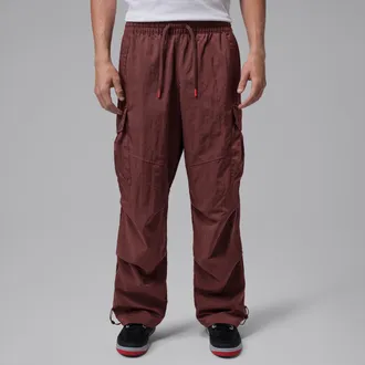 Nike Jordan Mens Jordan Brooklyn Woven Cargo Pants in Brown | IM9818-273