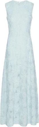 Rotate 3D Mesh Maxi Jurk - Dames - Maxi kleedjes - Blauw - XS - Polyester - Kleedjes