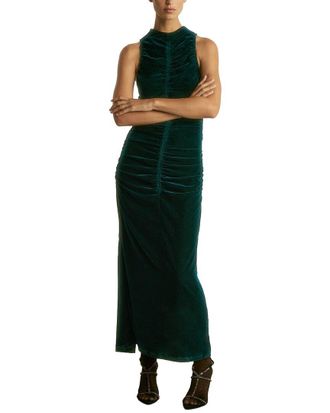 Reiss Niva Ruched Velvet Dress