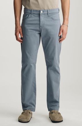 Mavi Matt Relaxed Straight Leg Twill Pants in Steel Twill at Nordstrom, Size 30 X 34
