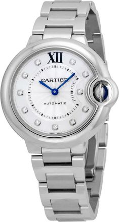 Cartier Ballon Bleu Automatic Diamond Dial Ladies Watch WE902074