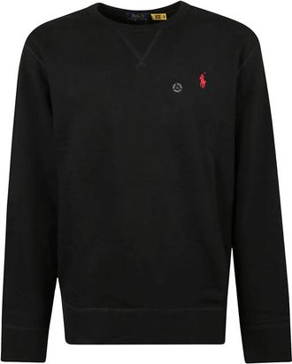 Polo Ralph Lauren Het RL Fleece Sweatshirt - Heren - Sweatshirts - Zwart - M - Katoen - Hoodies & sweatvesten