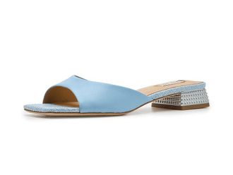 Badgley Mischka Oahu Womens Sandals Aqua Leather : 7.5 M