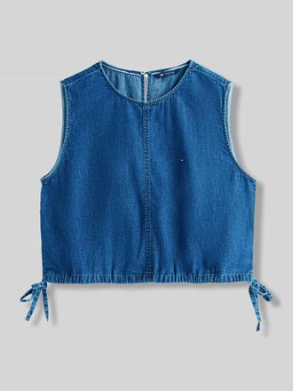 Tommy Jeans Relaxed Fit Denim Blusentop aus reinem Baumwolle in Jeansblau, Gr&ouml;&szlig;e XL