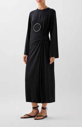 Scalpers Knot Jersey Dress in Black at Nordstrom, Size X-Small Eu
