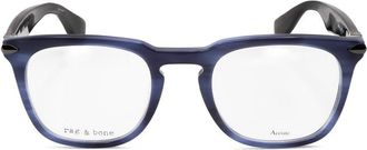 Rag & Bone Mens Blue Square Eyeglass Frames RNB7008-1
