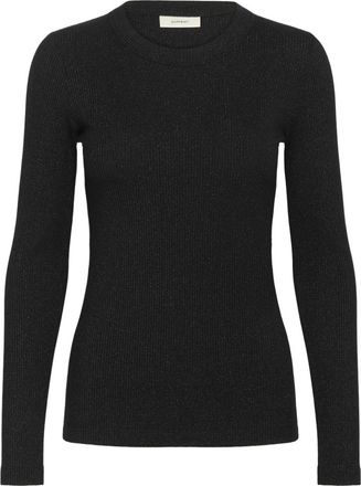 Inwear Tops, Dames, Zwart, XS, Katoen, Dagna IW Lurex T-Shirt LS