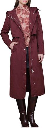 Avec Les Filles Hooded Maxi Rain Coat