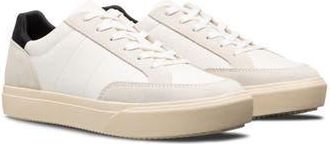 Clae Monroe VP Low Top Sneaker in White Leather Black at Nordstrom Rack, Size 7.5