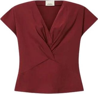 Isabel Marant Nadrine T-shirt - Dames - Blouses - Rood - S - Katoen - Overhemden