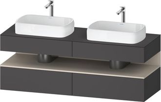 Duravit Qatego Consola Mueble Bajo Lavabo, 2 Extensiones, 2 - Duravit
