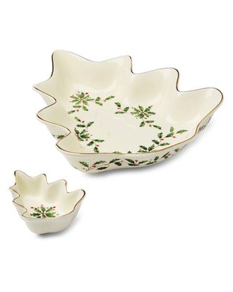 Lenox Holiday Tree Chip & Dip Set