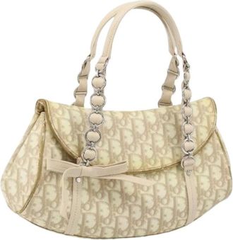 Dior Pre-owned Handbags, female, Beige, Size: ONE SIZE Pre-owned Plastic Hand Bag
