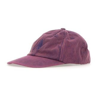 The Attico Caps, female, Purple, Size: S/M Logo Cotton Baseball Cap