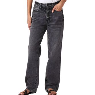Slvrlake Denim Brooklyn Straight Leg Jeans In Black Coal