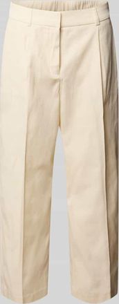 someday Someday Cropped Hose mit B&uuml;gelfalten Modell Cisan Flow in Sand, Gr&ouml;&szlig;e 34