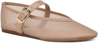 Nine West Vanceen Mary Jane Flat in Light Natural at Nordstrom, Size 10.5