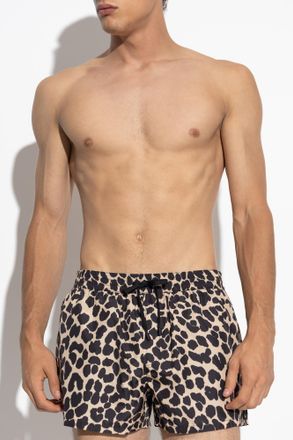 Balmain Swim Shorts, Mens, Beige