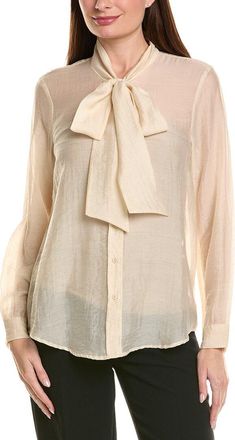 Tahari by ASL Woven Long Sleeve Top