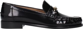 Ferragamo Mujers Mocasines Harry de Piel Negro