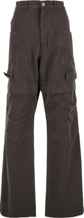 Rick Owens Brown Relaxed Cargos